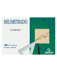 BLOC MILIMETRADO GUARRO A4 100G 50H
