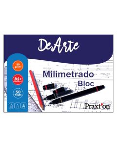 BLOC MILIMETRADO PRAXTON A4+ 90G 50H