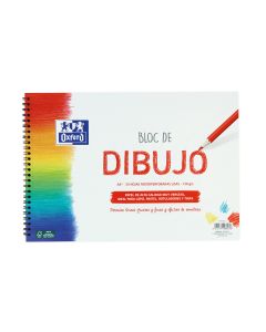 BLOC DIBUJO OXFORD ESPIRAL SIN RECUADRO A4+ 130G 20H