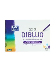 BLOC DIBUJO OXFORD ESPIRAL CON RECUADRO A4+ 130G 20H