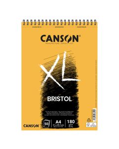 BLOC DIBUJO CANSON XL BRISTOL ESPIRAL A4 180G 50H