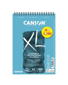 BLOC ACUARELA CANSON XL ESPIRAL MICROPERFORADO A5 300G 17+3H