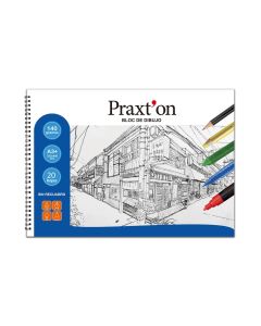 BLOC DIBUJO PRAXTON ESPIRAL SIN RECUADRO A3 140G 20H