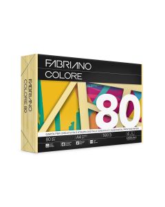 PAPEL MULTIFUNCION COLOR FABRIANO COLORE INKJET LASER FOTOCOPIA A4 80G 500H AMARILLO CLARO