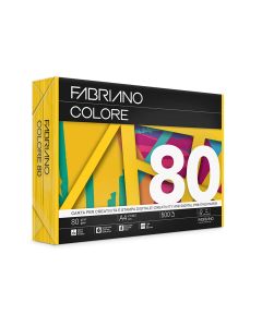PAPEL MULTIFUNCION COLOR FABRIANO COLORE INKJET LASER FOTOCOPIA A4 80G 500H AMARILLO INTENSO