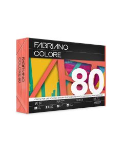 PAPEL MULTIFUNCION COLOR FABRIANO COLORE INKJET LASER FOTOCOPIA A4 80G 500H NARANJA