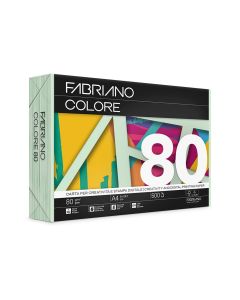 PAPEL MULTIFUNCION COLOR FABRIANO COLORE INKJET LASER FOTOCOPIA A4 80G 500H VERDE CLARO