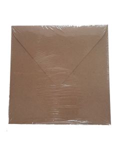 SOBRE MICHEL RECICLADO RUSTICO 9500 17X17 140G KRAFT PAQUETE 25UD