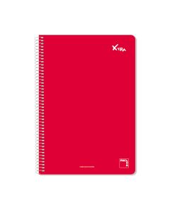 BLOC XTRA TAPA DURA FOLIO 60G 80H 4X4 ROJO PAQUETE 5UD