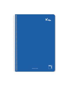 BLOC XTRA TAPA DURA FOLIO 60G 80H 4X4 AZUL PAQUETE 5UD