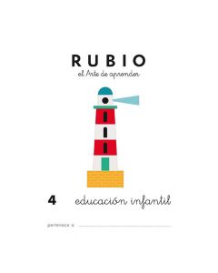 CUADERNO RUBIO EDUCACION INFANTIL 4 PAQUETE 10UD