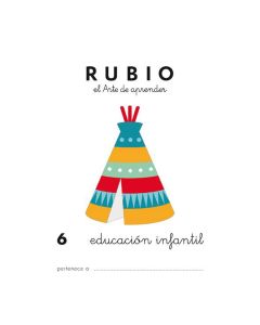 CUADERNO RUBIO EDUCACION INFANTIL 6 PAQUETE 10UD