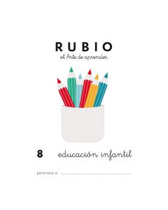 CUADERNO RUBIO EDUCACION INFANTIL 8 PAQUETE 10UD
