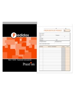 TALONARIO PRAXTON PROPUESTA PEDIDO PR-47D CUARTO NATURAL PAQUETE 10UD