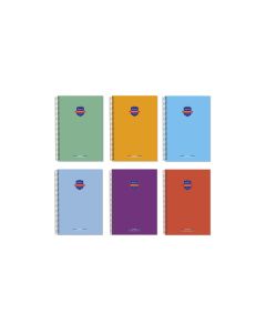 BLOC PRAXTON POLIPROPILENO CUARTO 90G 80H 4X4 SURTIDO PAQUETE 6UD