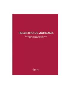 LIBRO CONTABILIDAD MIQUELRIUS REGISTRO DE JORNADA LABORAL 5090 FOLIO 40H