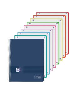 BLOC OXFORD POLIPROPILENO LIVE&GO A4+ 90G 160H 5X5 COLORES VIVOS