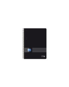 BLOC OXFORD POLIPROPILENO LIVE&GO A5+ 90G 160H 5X5 NEGRO