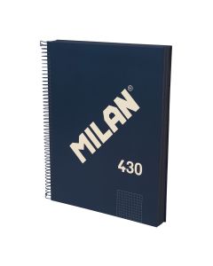 BLOC MILAN TAPA DURA 430 SINCE 1918 A4 95G 120H 5X5 AZUL