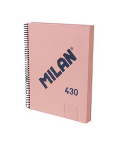 BLOC MILAN TAPA DURA 430 SINCE 1918 A4 95G 120H HORIZONTAL ROSA
