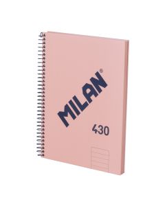 BLOC MILAN TAPA DURA 430 SINCE 1918 A5 95G 80H HORIZONTAL ROSA