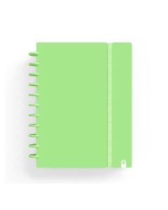 BLOC CARCHIVO INGENIOX POLYFOAM CON GOMA A4 100G 80H VERDE PASTEL 5X5