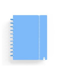 BLOC CARCHIVO INGENIOX POLYFOAM CON GOMA A4 100G 80H AZUL PASTEL 5X5