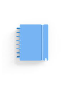 BLOC CARCHIVO INGENIOX POLYFOAM CON GOMA A5 100G 80H AZUL PASTEL 5X5