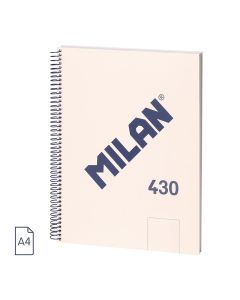 BLOC MILAN TAPA DURA 430 SINCE 1918 A4 95G 80H LISO BEIGE