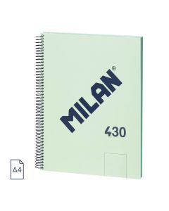 BLOC MILAN TAPA DURA 430 SINCE 1918 A4 95G 80H LISO VERDE