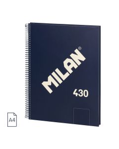 BLOC MILAN TAPA DURA 430 SINCE 1918 A4 95G 80H LISO AZUL