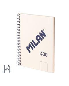 BLOC MILAN TAPA DURA 430 SINCE 1918 A5 95G 80H LISO BEIGE
