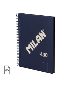BLOC MILAN TAPA DURA 430 SINCE 1918 A5 95G 80H LISO AZUL