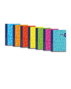 BLOC LAMELA TAPA FORRADA ESPIRAL FOLIO 90G 80H 4MM SURTIDO PAQUETE 6UD
