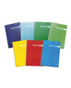 BLOC PLASTIPAC POLIPROPILENO FOLIO 90G 80H MILIMETRADO SURTIDO PAQUETE 5UD