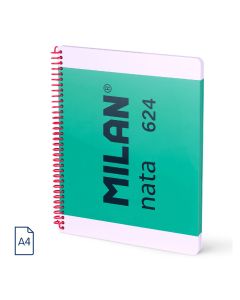BLOC MILAN TAPA DURA MILAN NATA® 624 SINCE 1918 A4 95G 80H HORIZONTAL VERDE