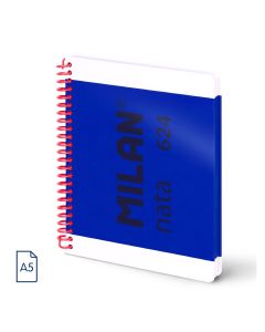 BLOC MILAN TAPA DURA MILAN NATA® 624 SINCE 1918 A5 95G 80H HORIZONTAL AZUL
