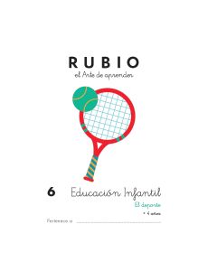 CUADERNO RUBIO EDUCACION INFANTIL 6 PAQUETE 10UD