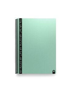 BLOC CARCHIVO MY RULES POLIPROPILENO A4 90G 80H 4X4 JADE