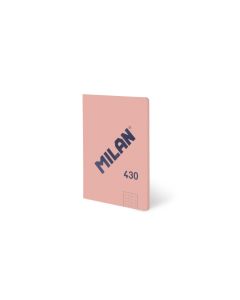 LIBRETA ENCOLADA MILAN 430 SINCE 1918 A6 95G 48H 5X5 ROSA