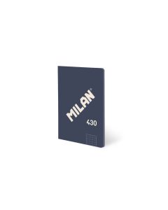 LIBRETA ENCOLADA MILAN 430 SINCE 1918 A6 95G 48H 5X5 AZUL