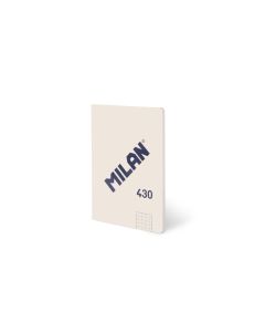 LIBRETA ENCOLADA MILAN 430 SINCE 1918 A6 95G 48H 5X5 BEIGE