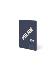 LIBRETA ENCOLADA MILAN 430 SINCE 1918 A5 95G 48H 5X5 AZUL