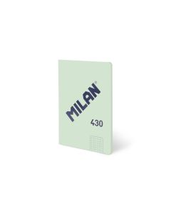 LIBRETA ENCOLADA MILAN 430 SINCE 1918 A5 95G 48H 5X5 VERDE