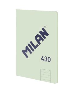LIBRETA ENCOLADA MILAN 430 SINCE 1918 A5 95G 48H HORIZONTAL VERDE