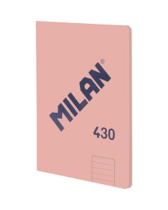 LIBRETA ENCOLADA MILAN 430 SINCE 1918 A5 95G 48H HORIZONTAL ROSA