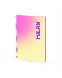 BLOC MILAN TAPA DURA SUNSET A4 95G 90H HORIZONTAL AMARILLO