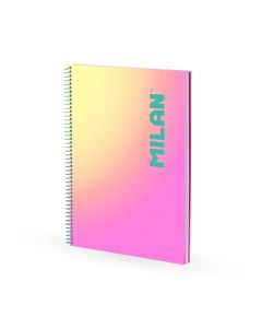 BLOC MILAN TAPA DURA SUNSET A4 95G 90H HORIZONTAL ROSA