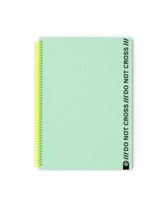 BLOC CARCHIVO POLIPROPILENO DO NOT CROSS A4 90G 100H 4X4 MINT