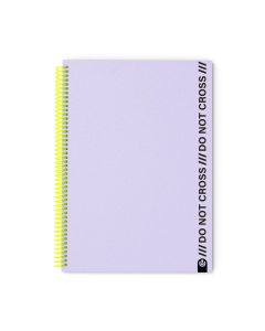 BLOC CARCHIVO POLIPROPILENO DO NOT CROSS A4 90G 100H 4X4 MAUVE